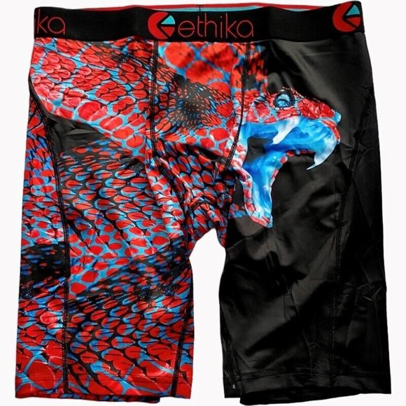 ETHIKA Lux Python - "The Staple" Long Boxer Briefs - Men's Underwear [L] - Picture 1 of 5